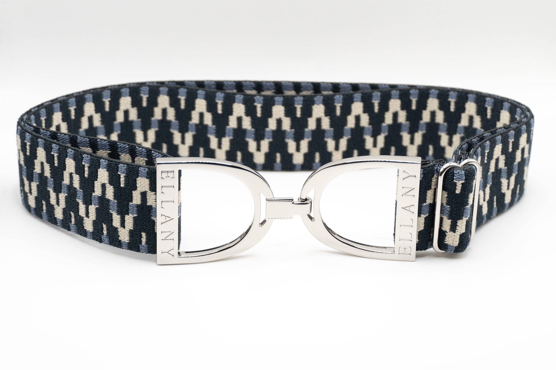 Lantanas - 1.5" Silver Stirrup Elastic Belt - Riders Choice Supply Co