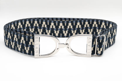 Lantanas - 1.5" Silver Stirrup Elastic Belt - Riders Choice Supply Co