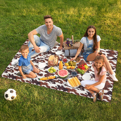 Cowhide Printed Picnic Blanket