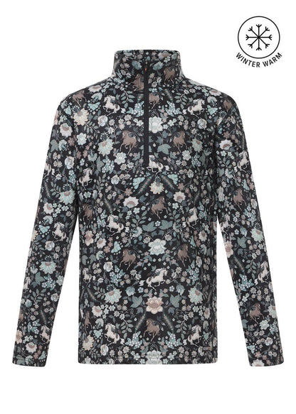 Kids First Level Quarter Zip Stretch Fleece Tech Top - Riders Choice Supply Co