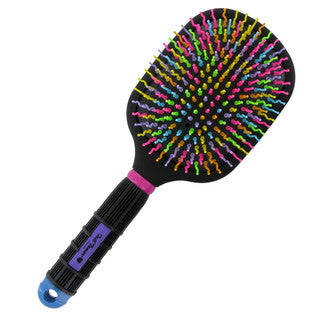 Tail Tamer by Professional's Choice Paddle Horse Brush, Rainbow - Riders Choice Supply Co