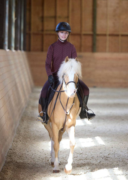 Kids Snaffle Links Fleece Half Zip Riding Top - Riders Choice Supply Co