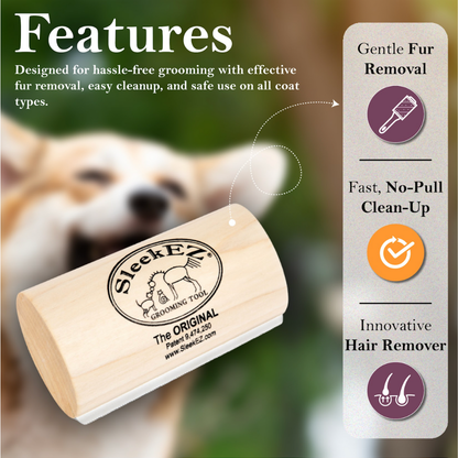 SleekEZ® Dog Brush for Shedding and Grooming (5 inch) - Riders Choice Supply Co