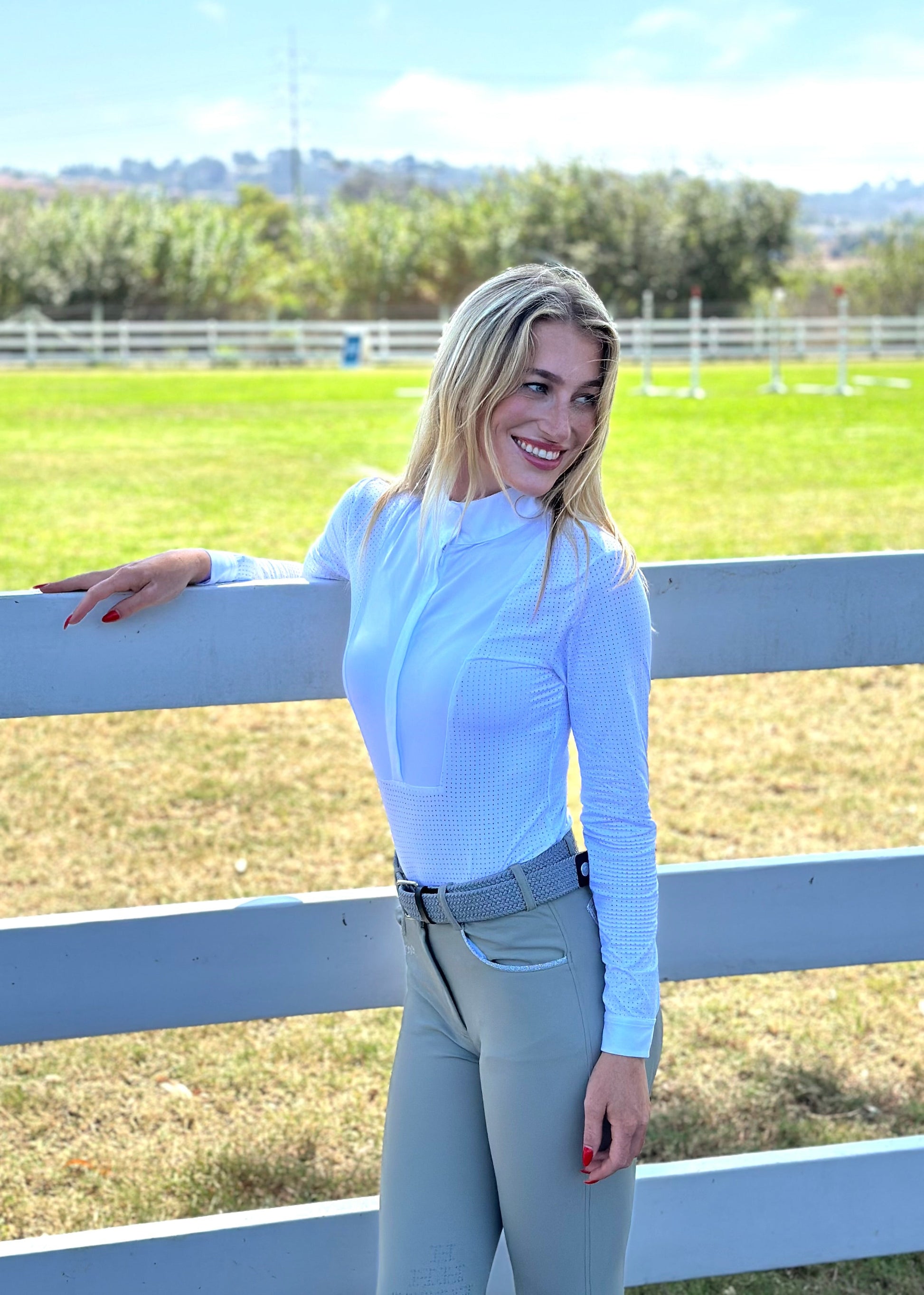 Coco Womens Long Sleeve Competition Polo - Riders Choice Supply Co