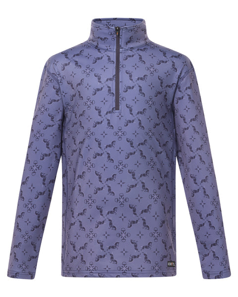 Kerrits Equestrian Apparel Kids Tech Top Quarter Zip Fleece - Violet