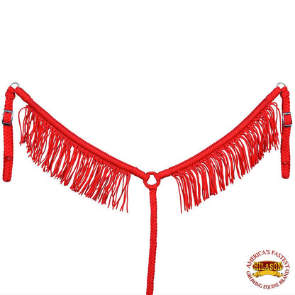 Horse Breast Collar Flat Braided Paracord With Fringes By Hilason