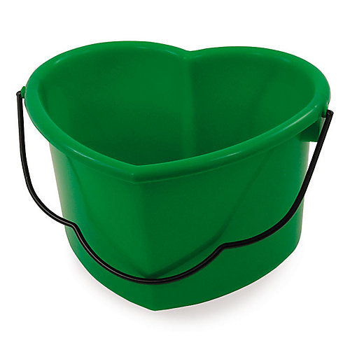 Green Heart Shaped 6 Quart Pail