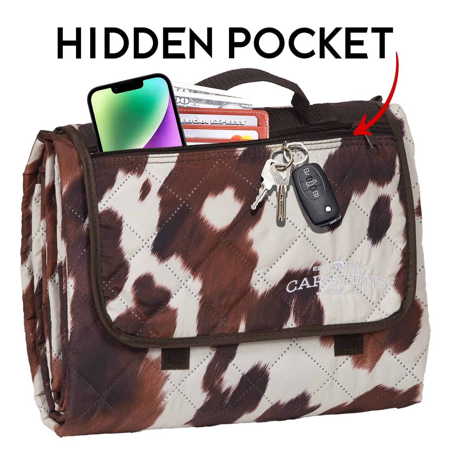 Cowhide Printed Picnic Blanket
