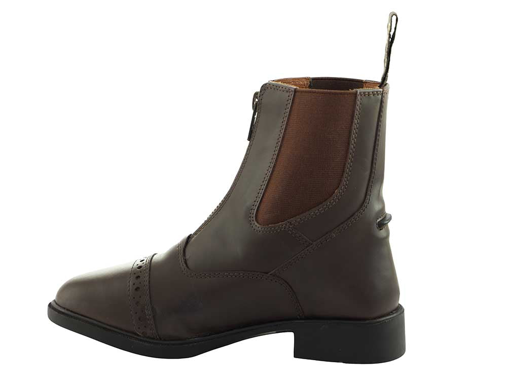 Children's Zip-Up Leather Paddock Boots - Riders Choice Supply Co