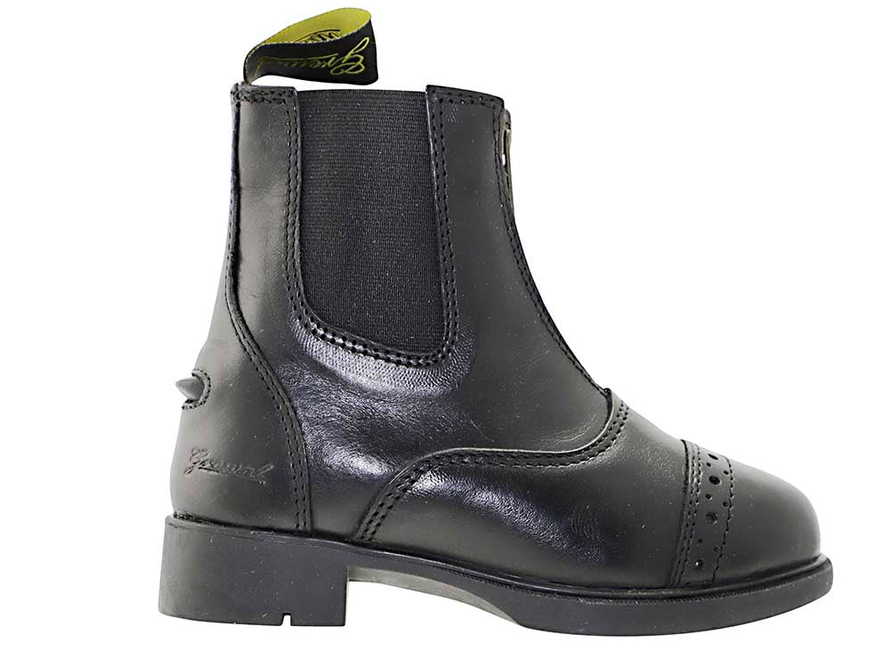 Children's Zip-Up Leather Paddock Boots - Riders Choice Supply Co
