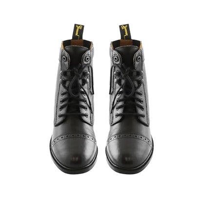 Children's Synthetic Leather Lace-Up Paddock Boots - Riders Choice Supply Co