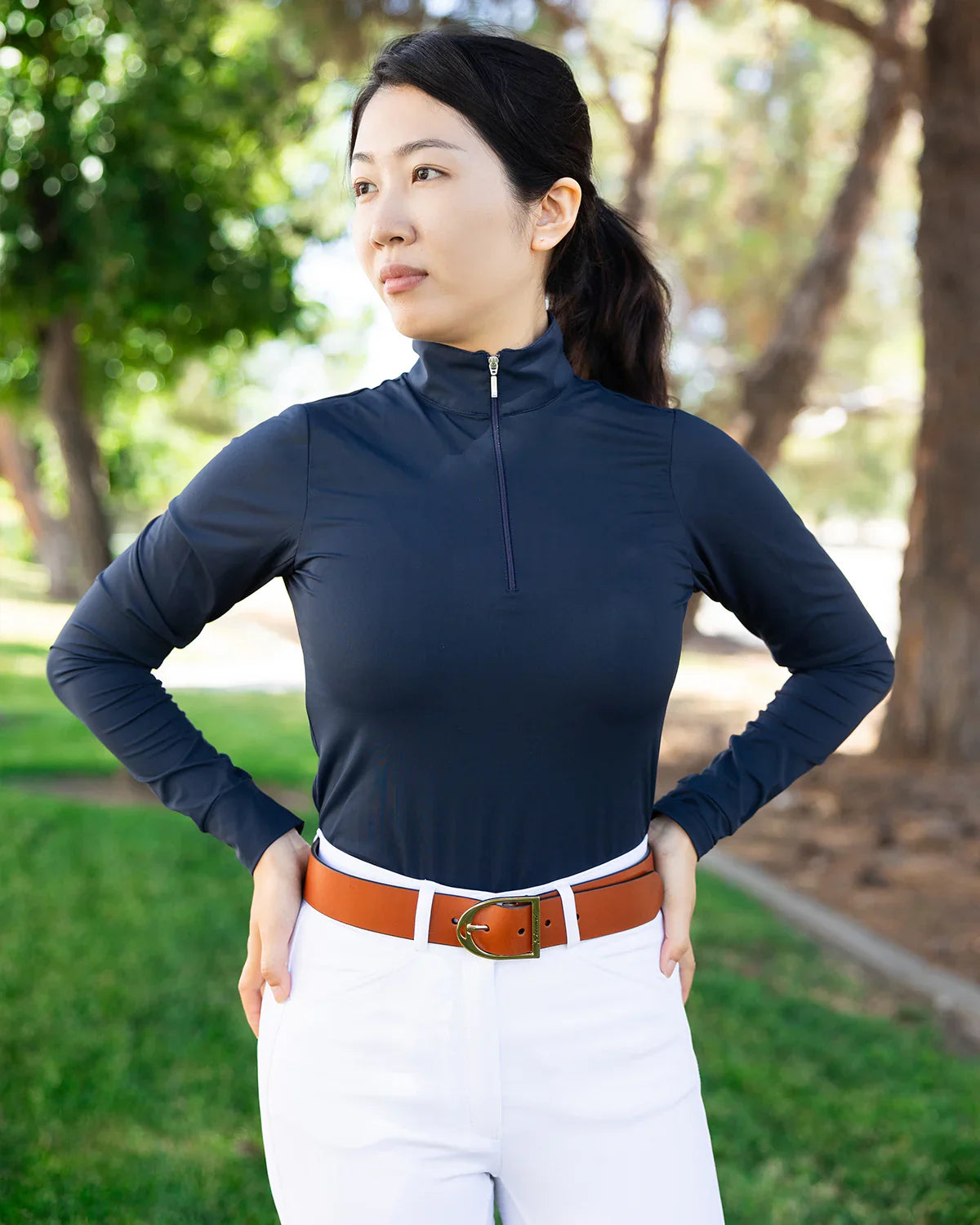 Grewal Equestrian Italian Leather Riding Belt - Riders Choice Supply Co