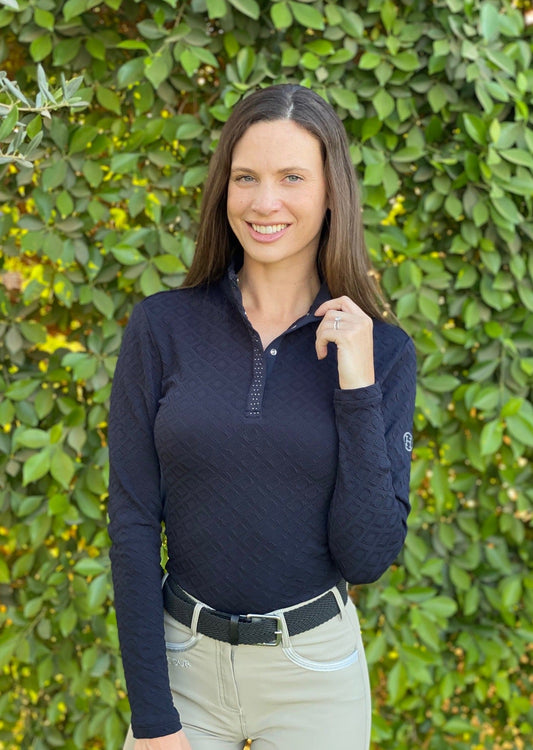 Womens Charade Long Sleeve Polo - Riders Choice Supply Co