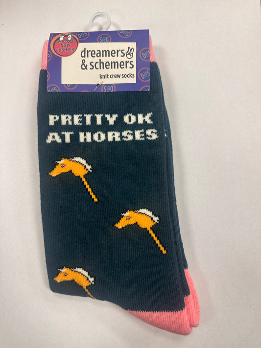 Dreamers & Schemers Pretty OK Knit Crew Socks Womens 5-11
