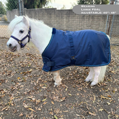 1200D Adjustable Foal 180G Medium Weight Winter Turnout Blanket - Waterproof & Breathable - Riders Choice Supply Co