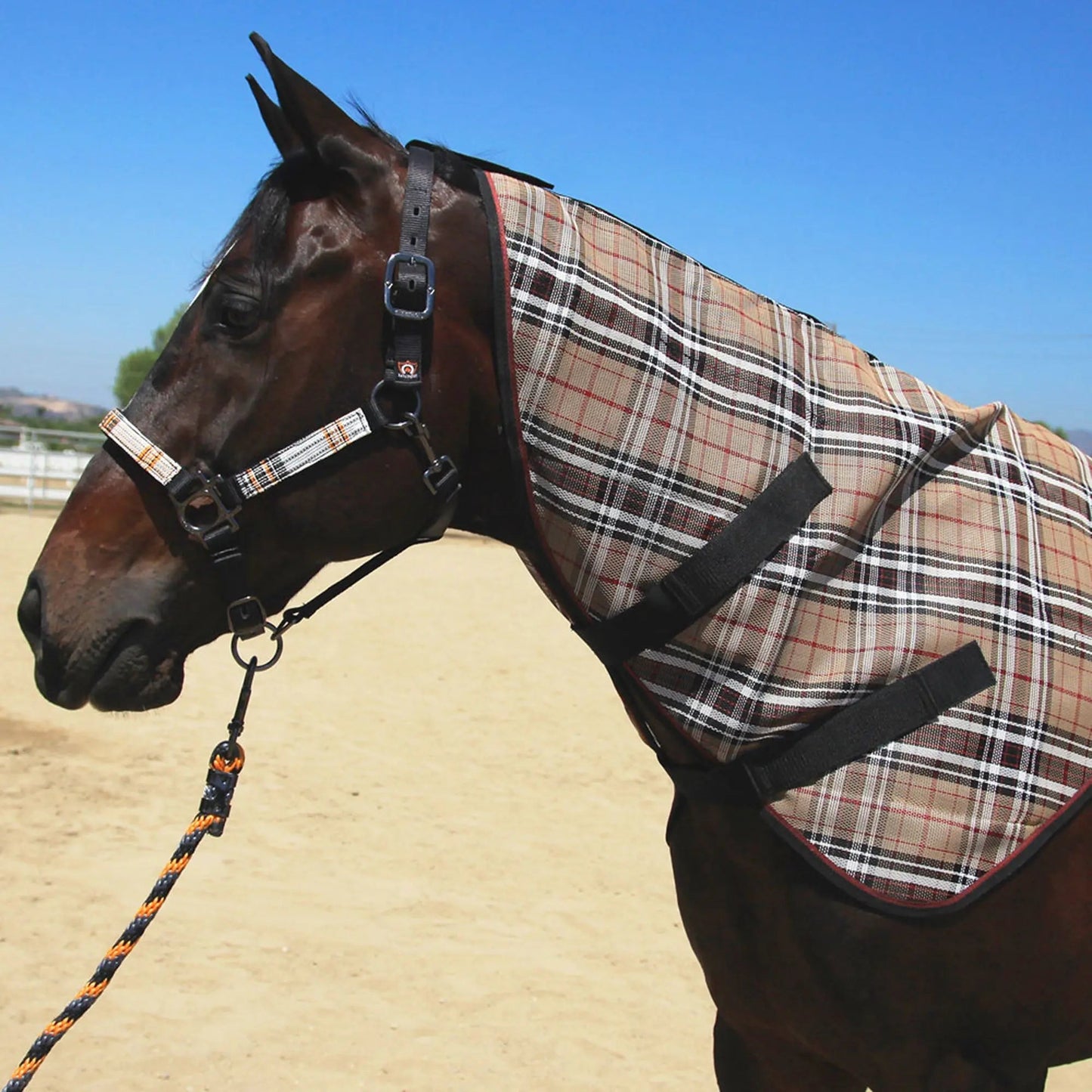 Horse Protective Neck Cover - Pairs with Fly Sheet - 73% UV Blocking - Riders Choice Supply Co