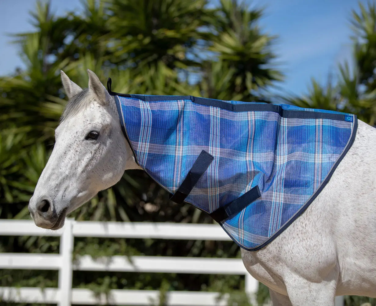 Horse Protective Neck Cover - Pairs with Fly Sheet - 73% UV Blocking - Riders Choice Supply Co