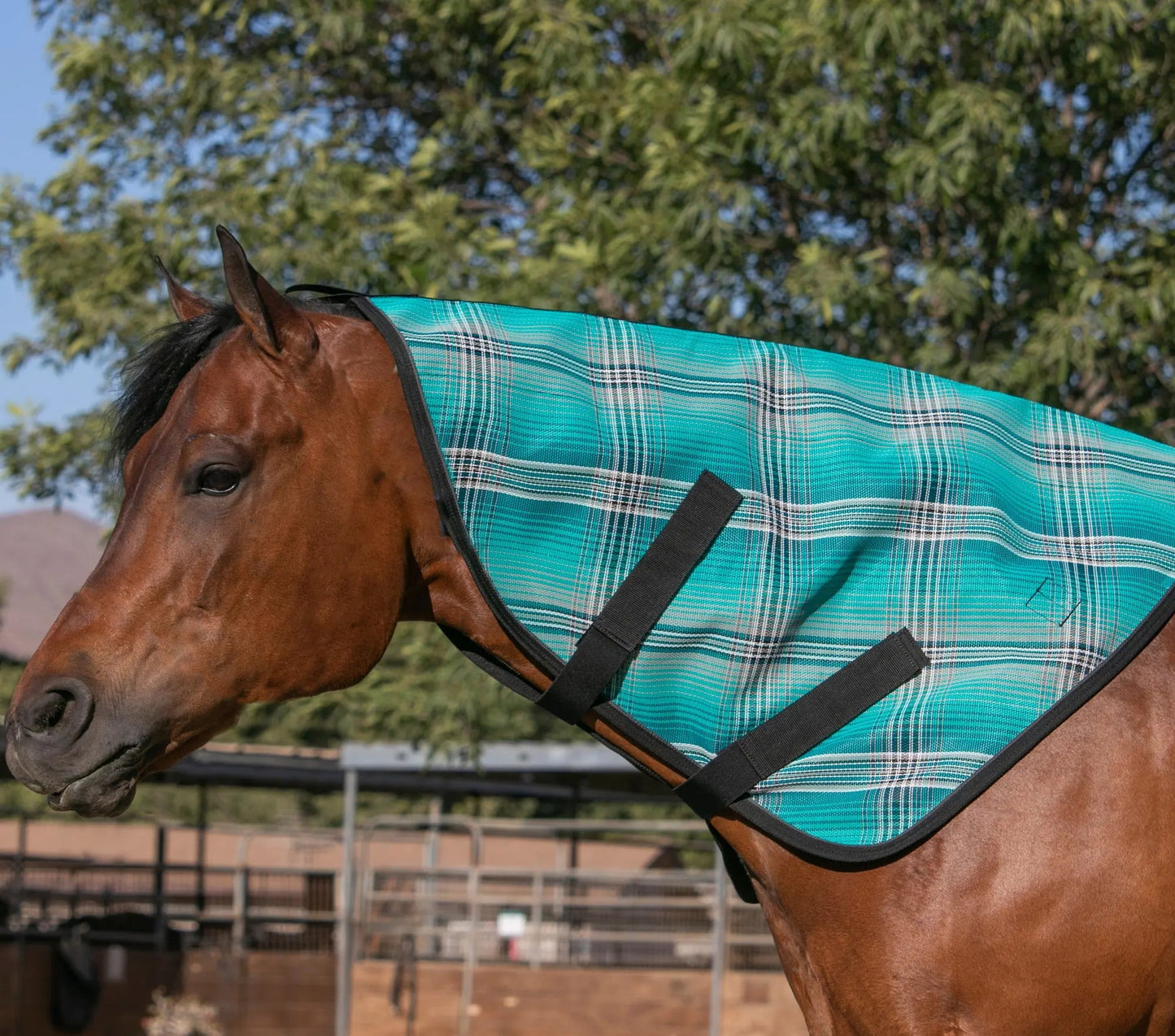 Horse Protective Neck Cover - Pairs with Fly Sheet - 73% UV Blocking - Riders Choice Supply Co