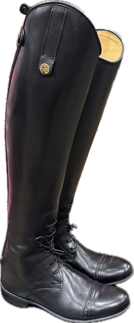 Der Dau Italian Leather Field Boot US 7 14" Calf 18.5" Height