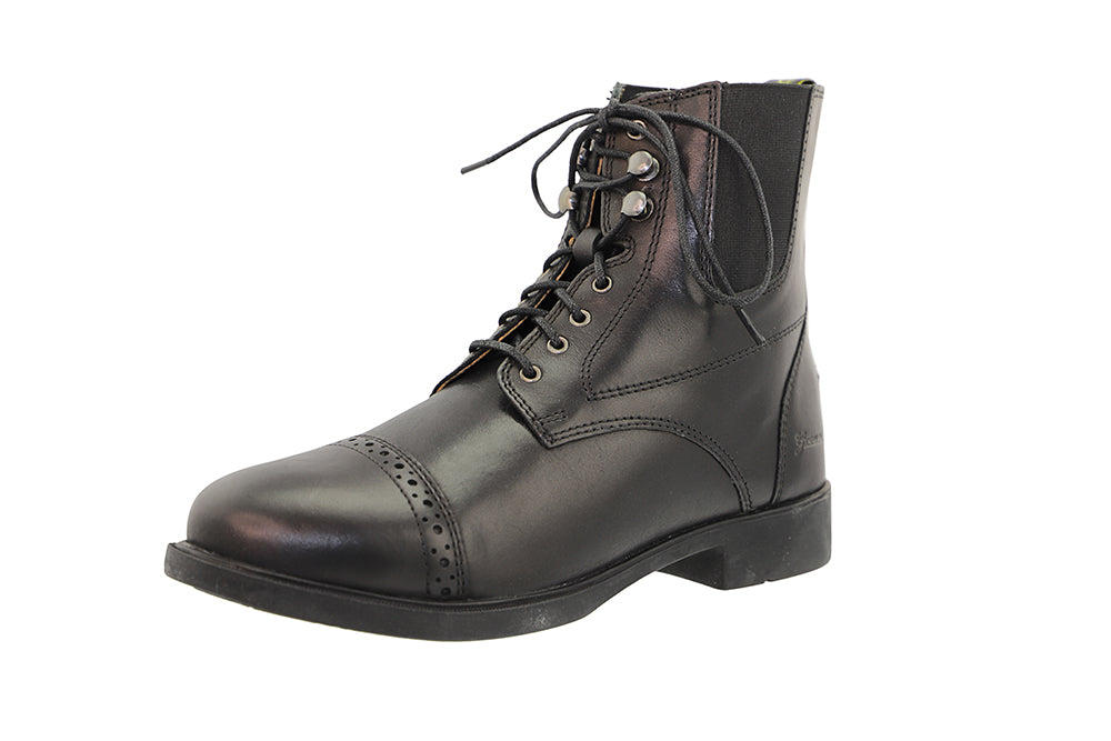 Lace-Up Synthetic Leather Paddock Boots - Riders Choice Supply Co