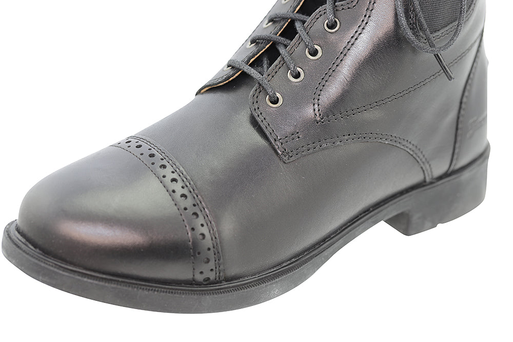 Lace-Up Synthetic Leather Paddock Boots - Riders Choice Supply Co