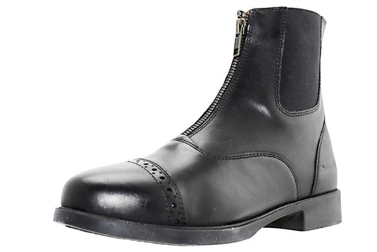 Zip-Up Leather Paddock Boots - Riders Choice Supply Co