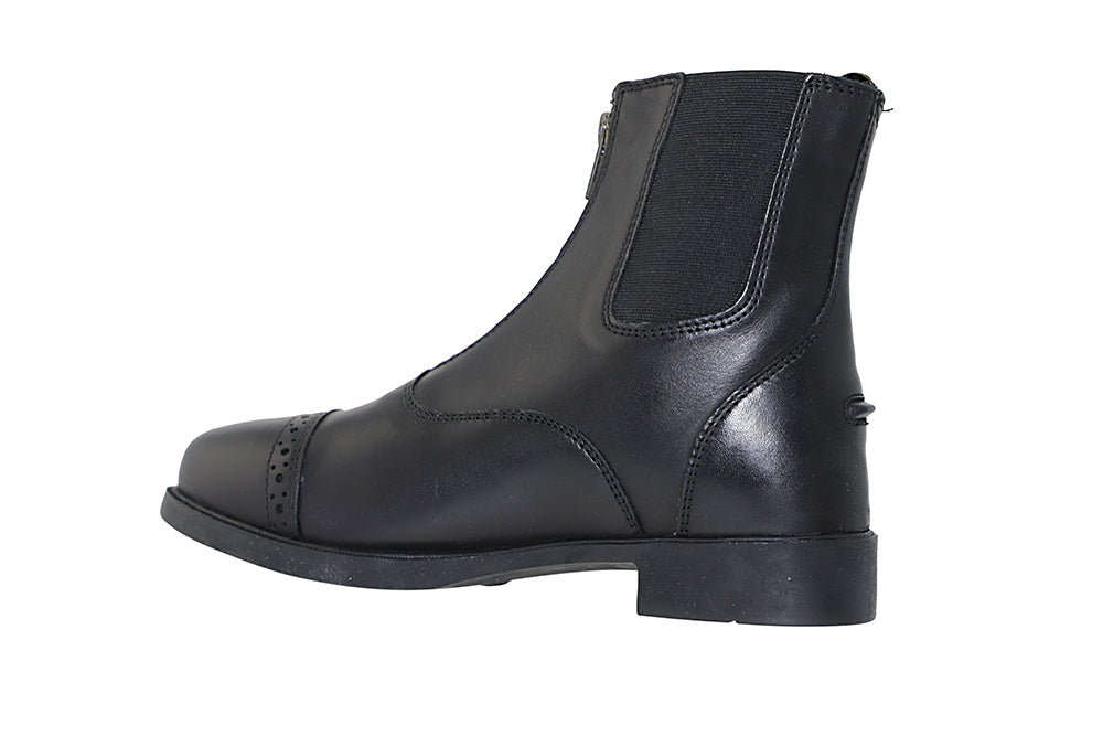 Zip-Up Synthetic Leather Paddock Boots - Riders Choice Supply Co