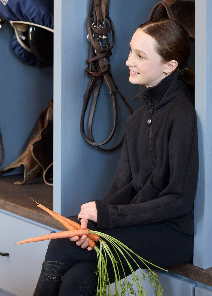 Kids Etched Equine Half Zip Sweatshirt - Riders Choice Supply Co