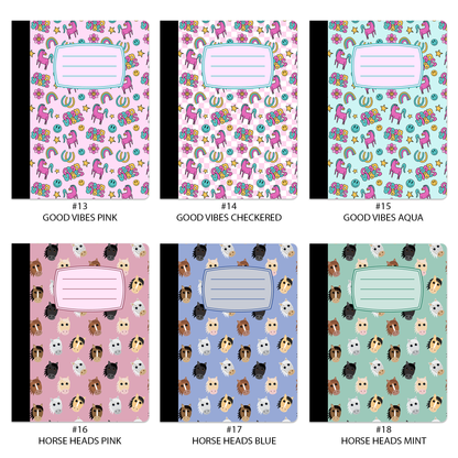 Equestrian Composition Notebook - Journal