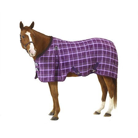 EQ EZ-Care Stable Sheet Plaid 84" Purple Plaid - Riders Choice Supply Co