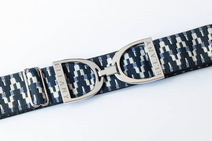 Lantanas - 1.5" Silver Stirrup Elastic Belt - Riders Choice Supply Co