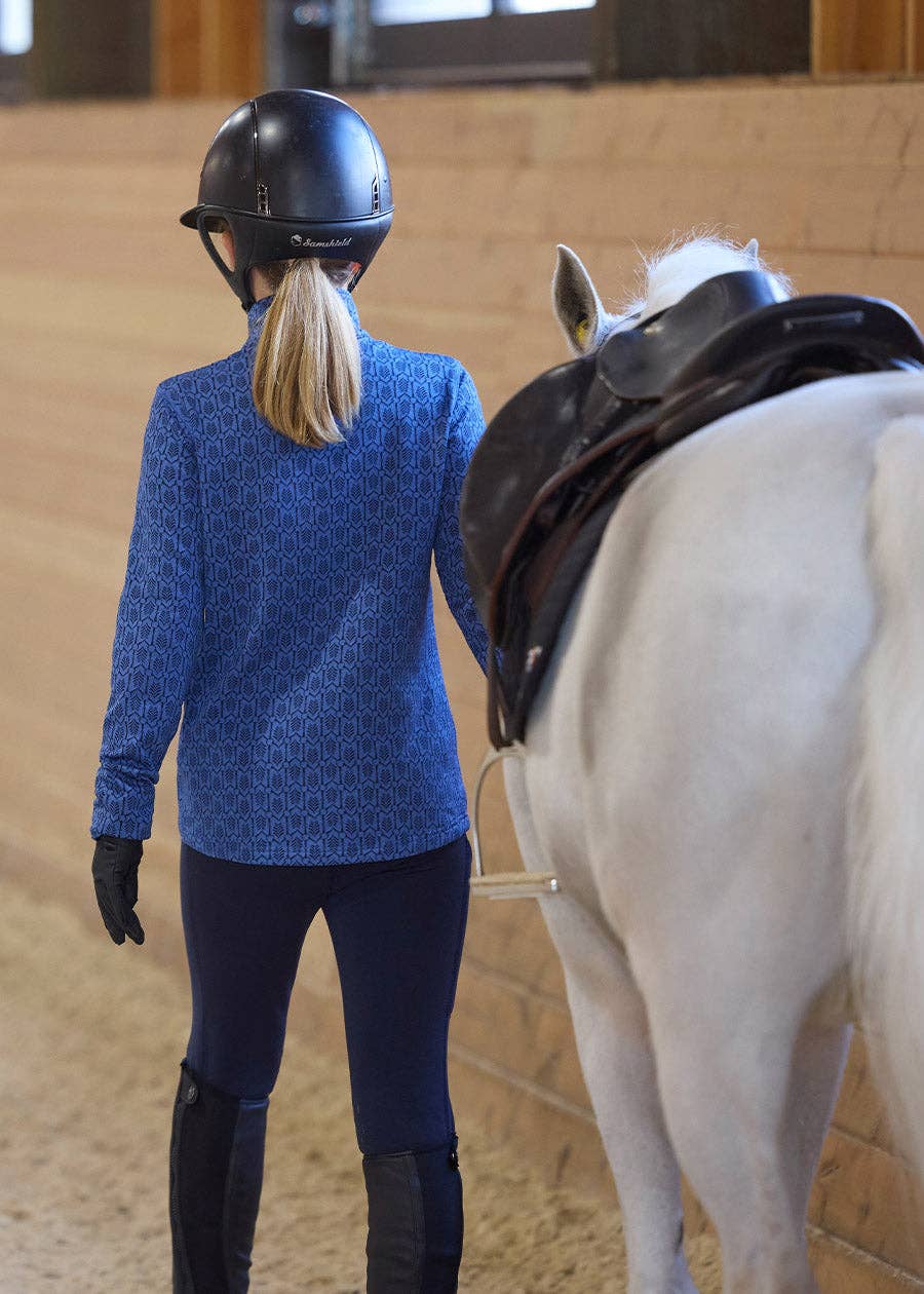 Kids Snaffle Links Fleece Half Zip Riding Top - Riders Choice Supply Co