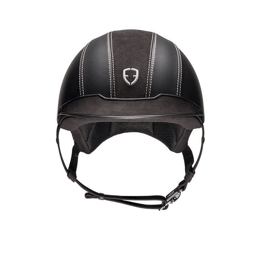 Egide Black Leather Helmet - Riders Choice Supply Co