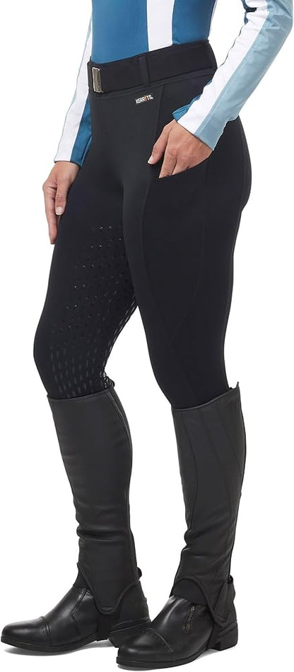 KERRITS Kids Coolcore Tech Tights Full Leg Silicone Large