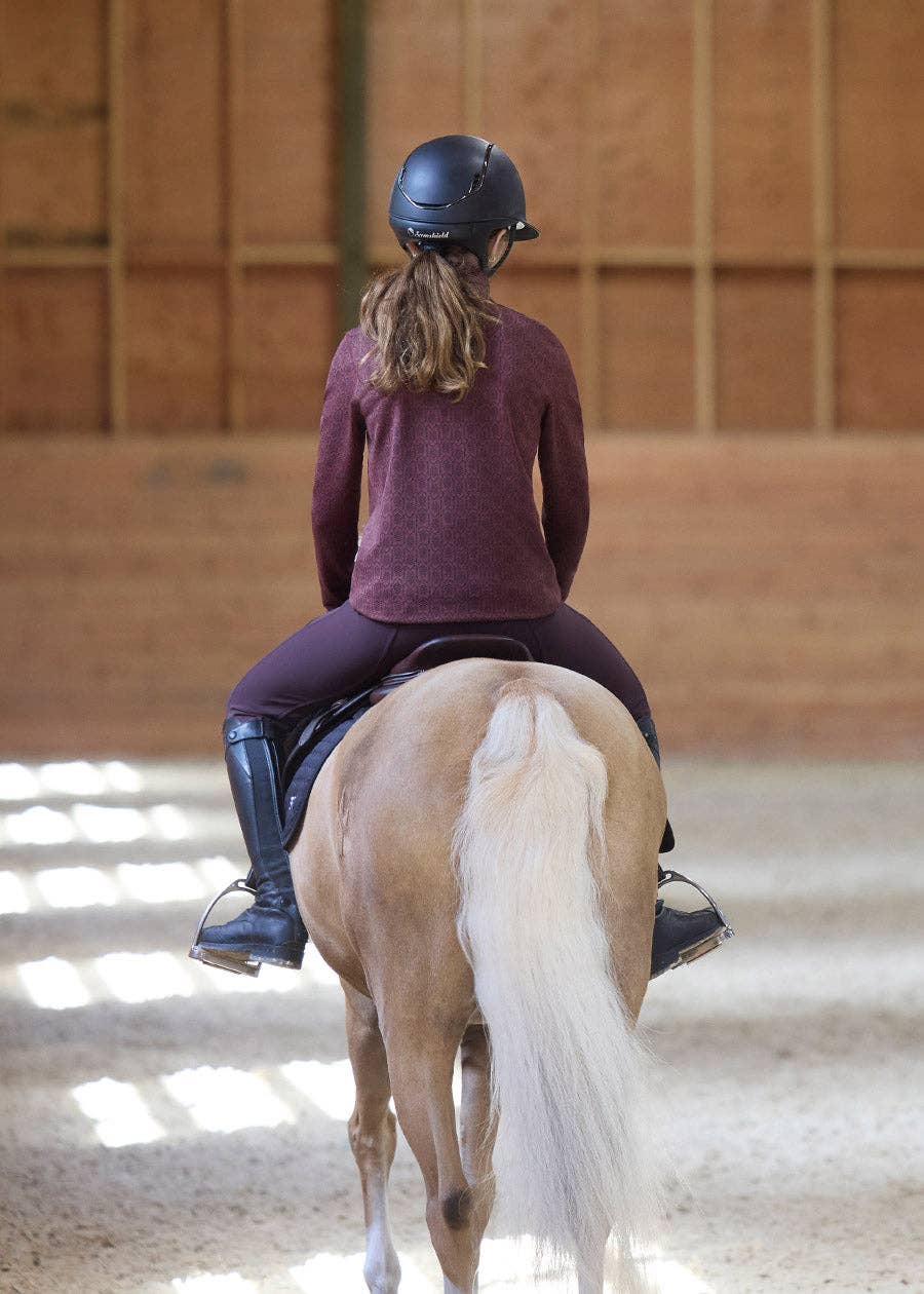 Kids Snaffle Links Fleece Half Zip Riding Top - Riders Choice Supply Co