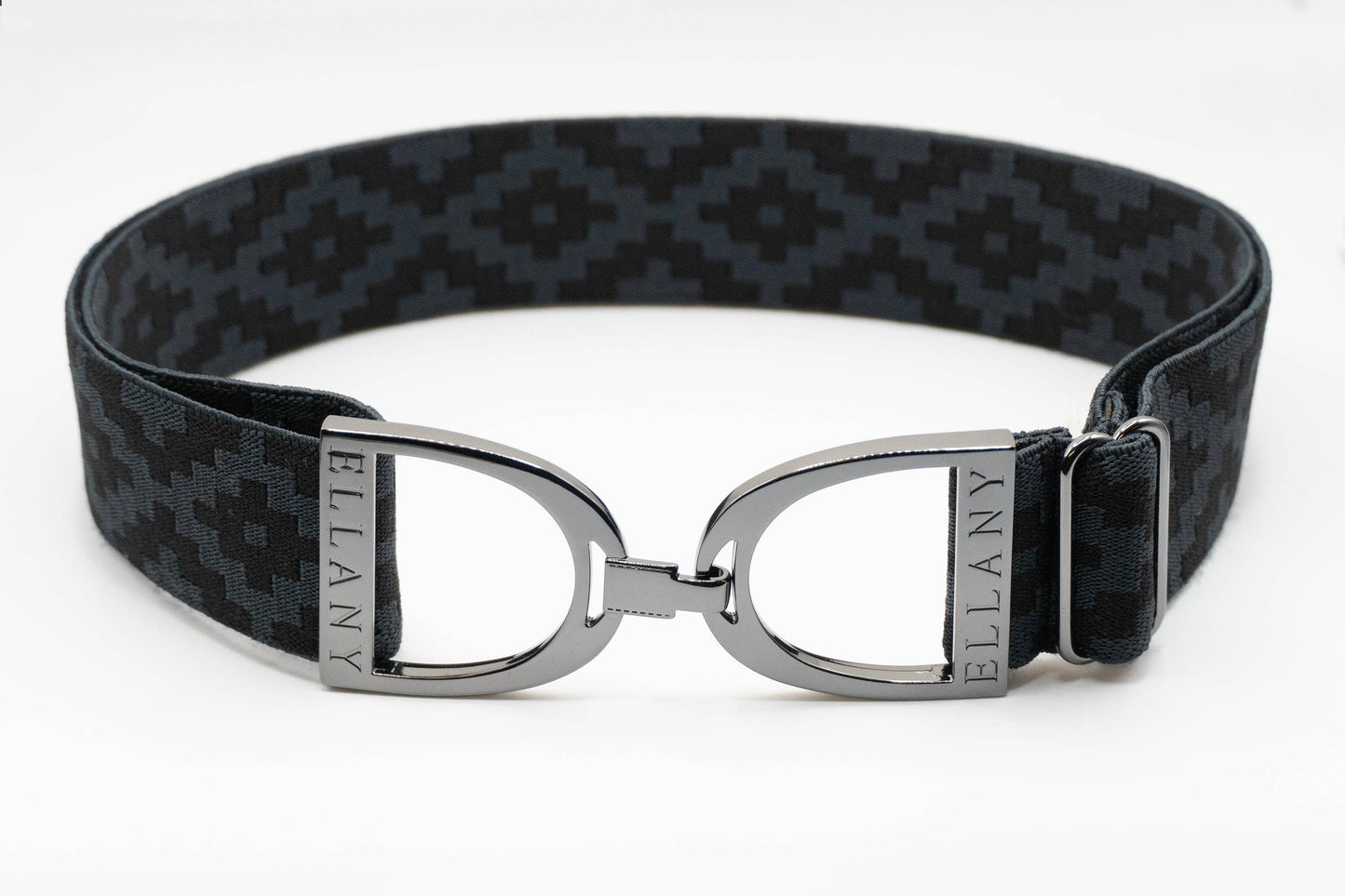 Charcoal Polo - 1.5" Gunmetal Stirrup Elastic Belt - Riders Choice Supply Co