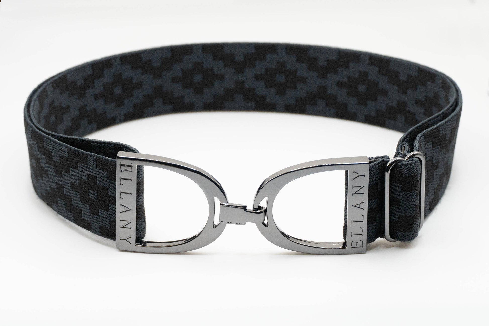 Charcoal Polo - 1.5" Gunmetal Stirrup Elastic Belt - Riders Choice Supply Co