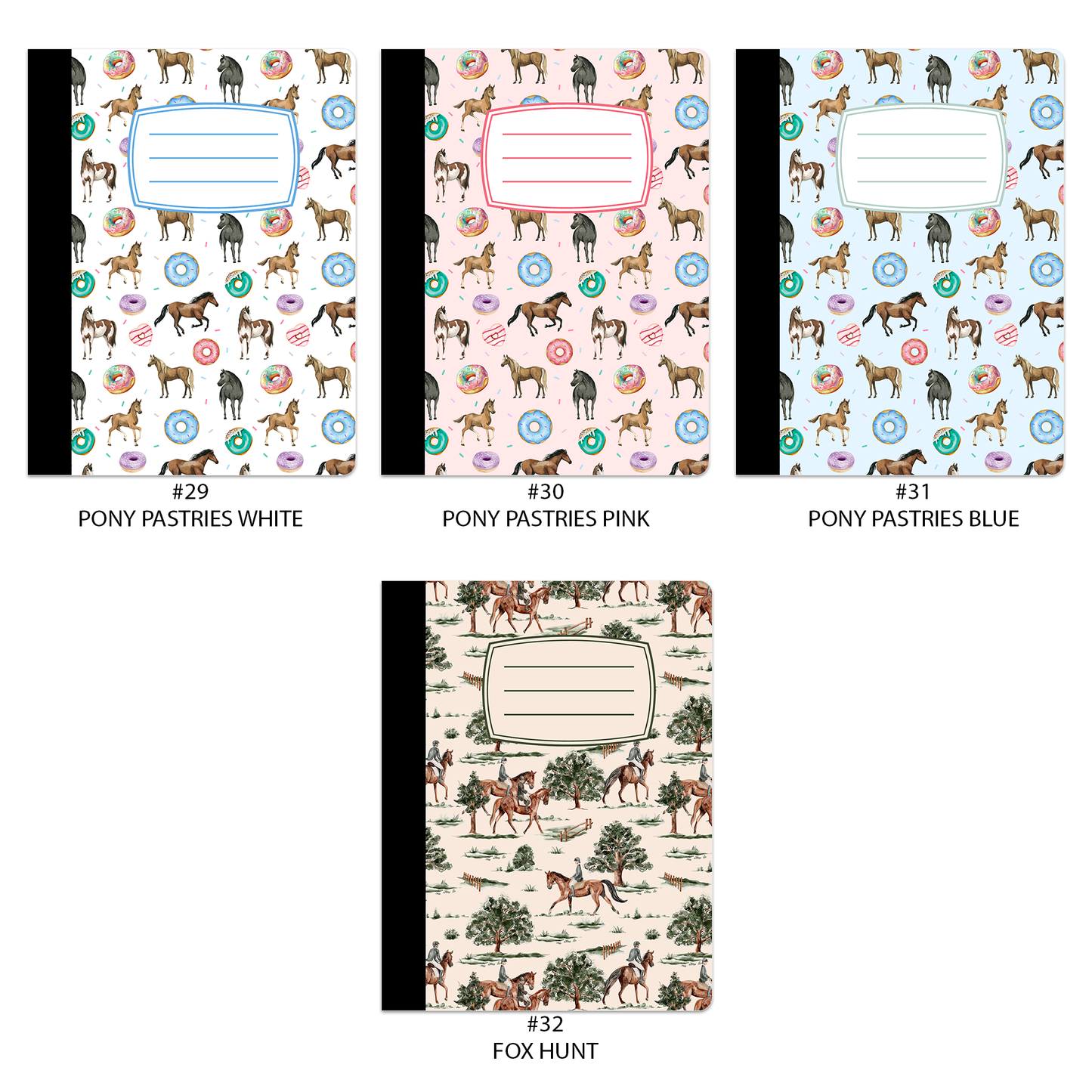 Equestrian Composition Notebook - Journal