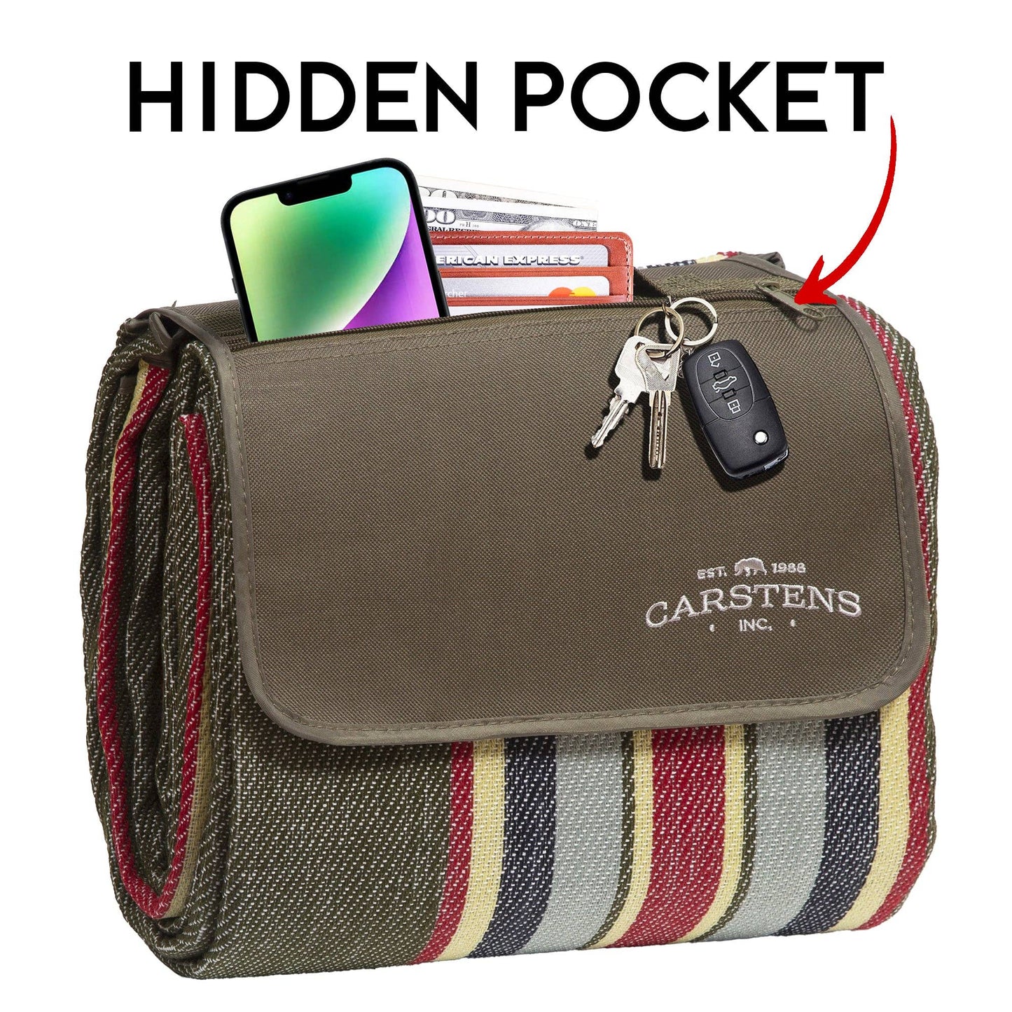 Field Stripe Picnic Blanket