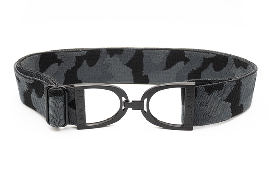 Black Camo - 1.5" Black Stirrup Elastic Belt - Riders Choice Supply Co