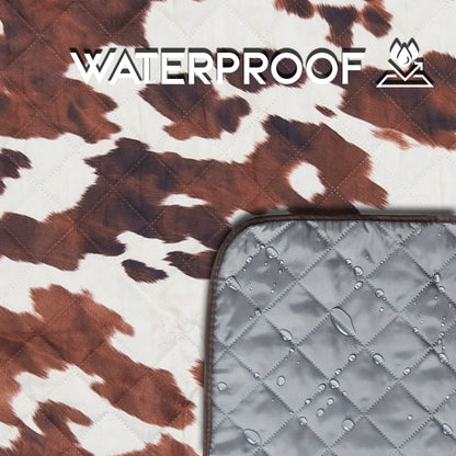 Cowhide Printed Picnic Blanket