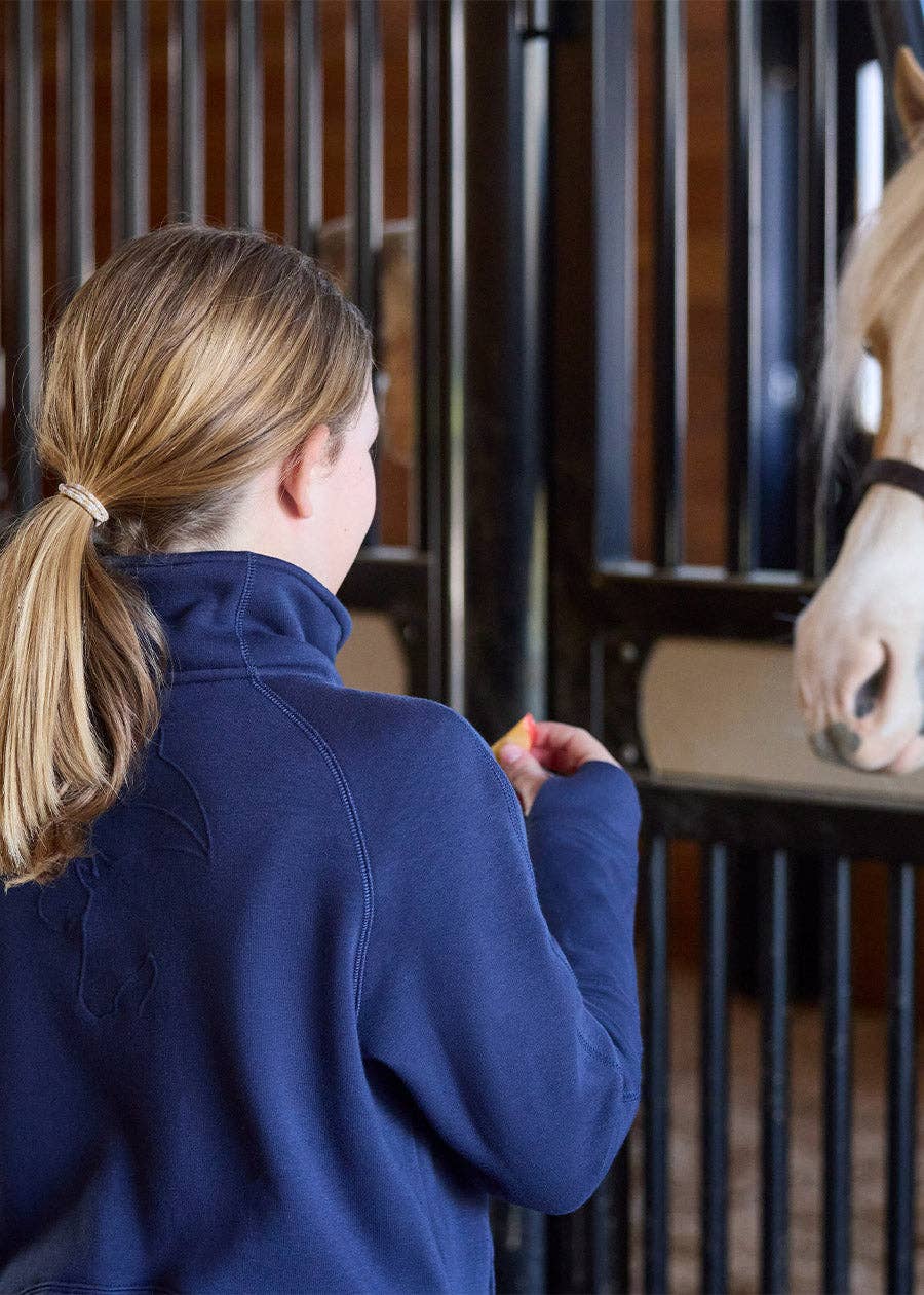 Kids Etched Equine Half Zip Sweatshirt - Riders Choice Supply Co