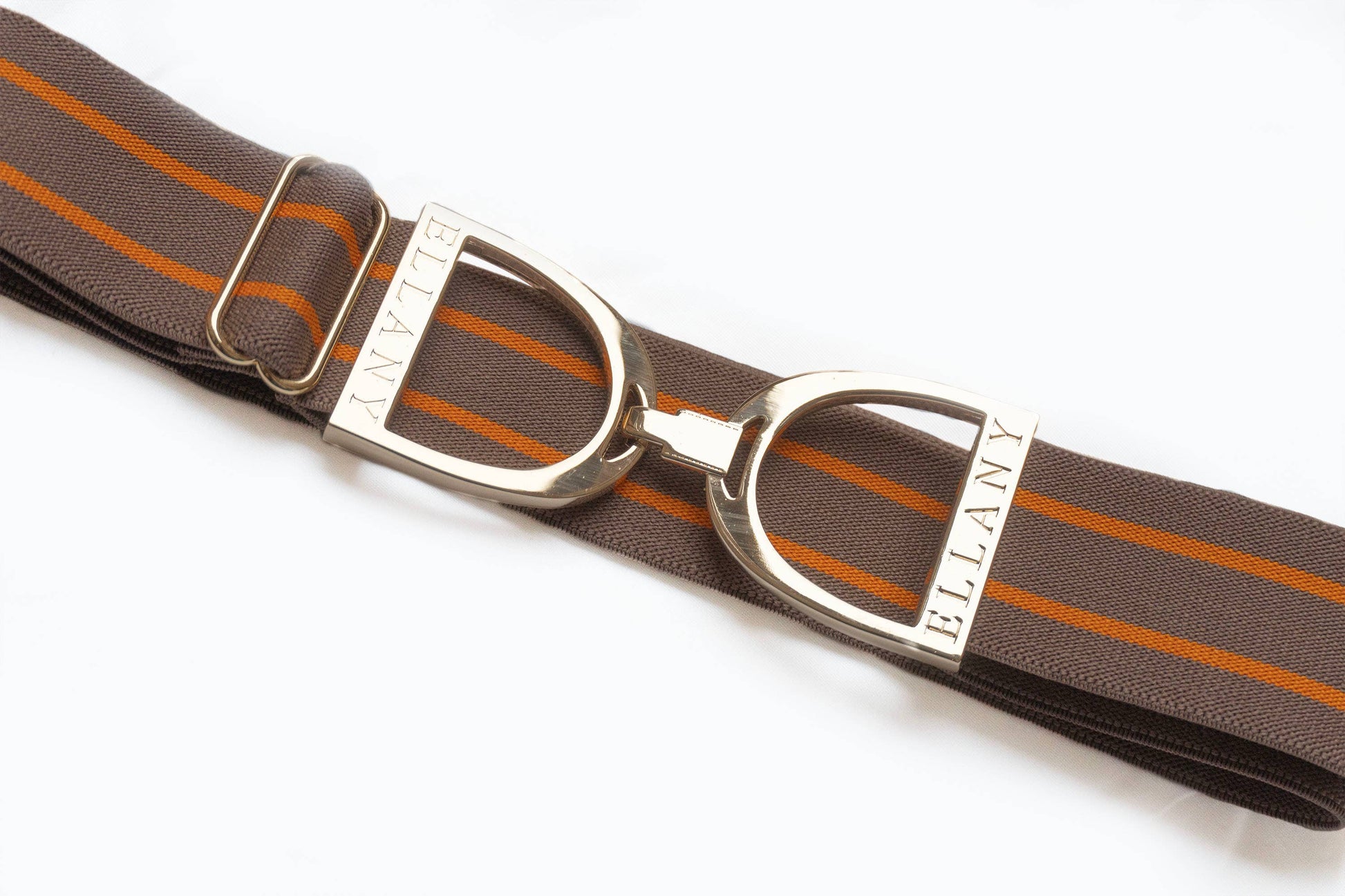 Ophelia - 1.5" Gold Stirrup Equestrian Elastic Belt - Riders Choice Supply Co