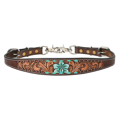 HILASON Western Horse Floral Headstall Breast Collar One Headstall American Leather Tack Set