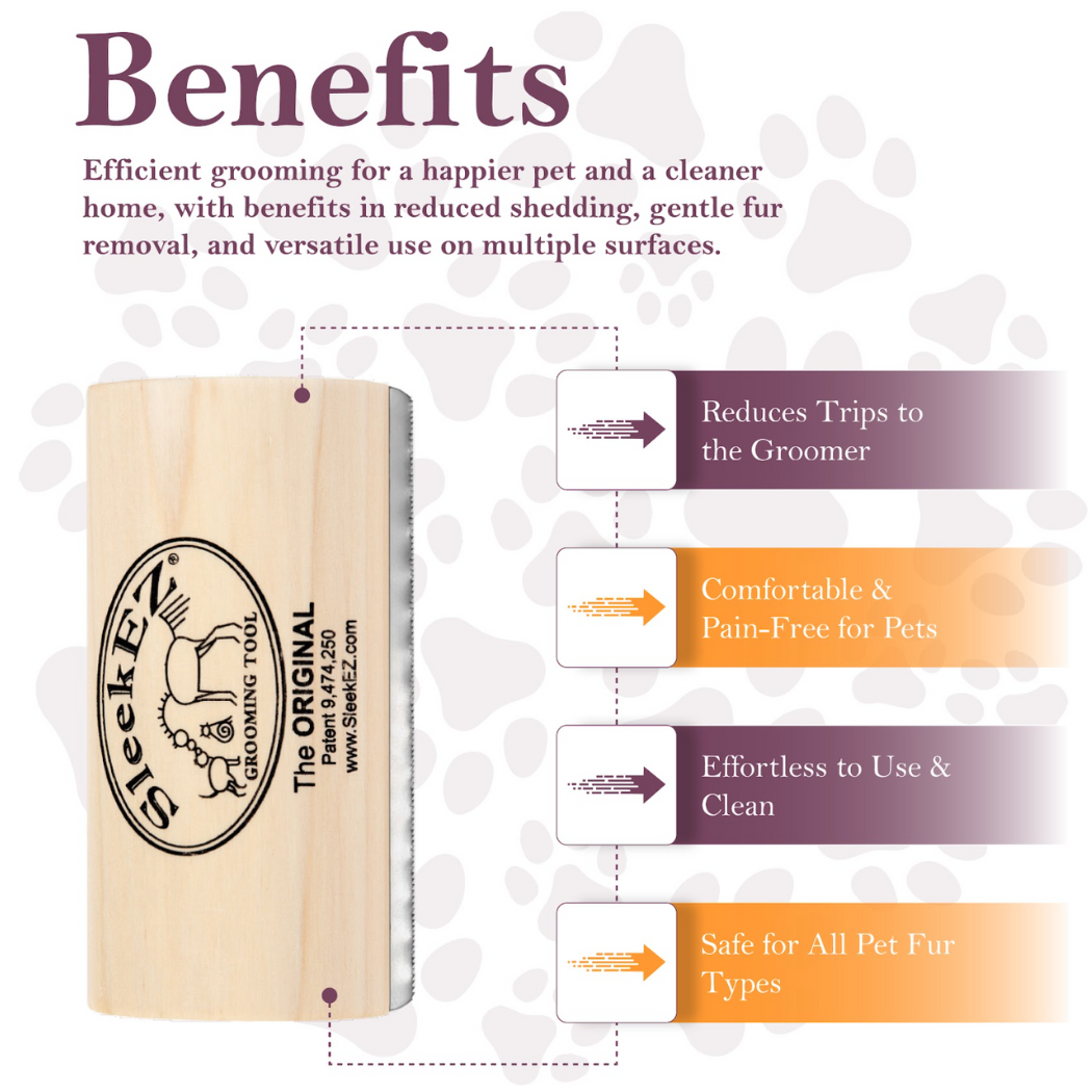 SleekEZ® Dog Brush for Shedding and Grooming (5 inch) - Riders Choice Supply Co