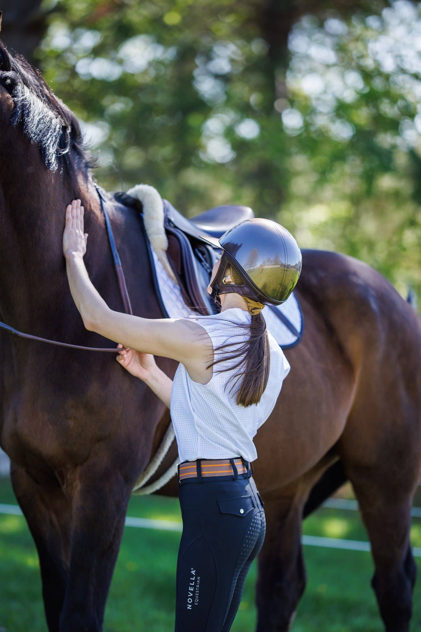 Ophelia - 1.5" Gold Stirrup Equestrian Elastic Belt - Riders Choice Supply Co