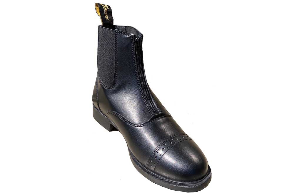 Zip-Up Synthetic Leather Paddock Boots - Riders Choice Supply Co