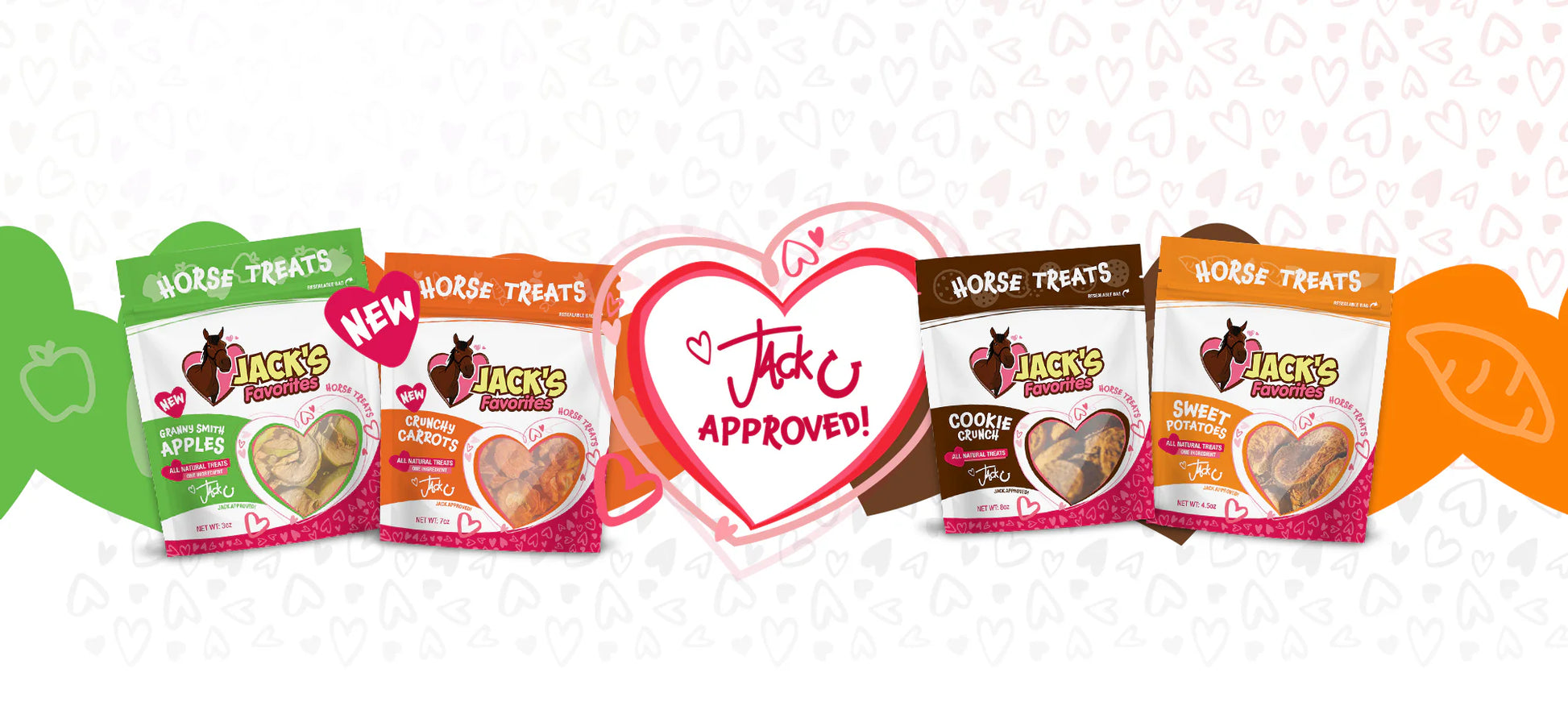 JACK'S FAVORITES Horse Treats- Assorted Flavors - Riders Choice Supply Co