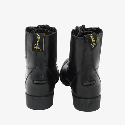 Lace-Up Synthetic Leather Paddock Boots