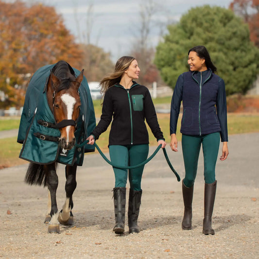 Equinavia Astrid Silicone Knee Patch Breeches - Dark Green - US Size 28